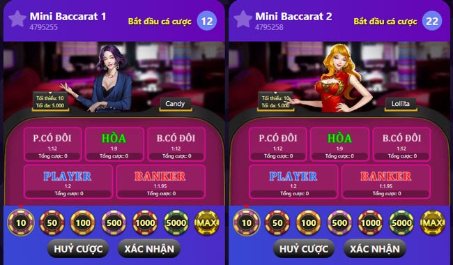 ban choi mini baccarat SKY88