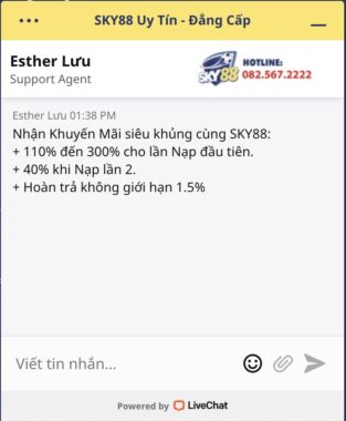 Liên lệ Livechat Sky88